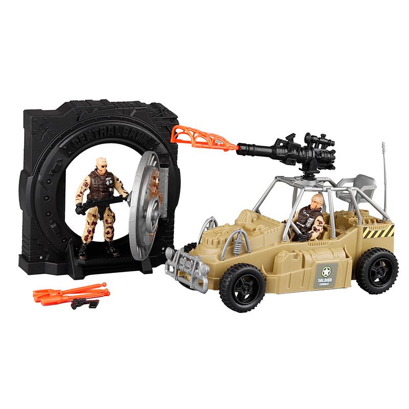 DIY Special Army Forces Playthings Featuring Military Bank War Versus Car SWAT Parts Camouflage Soldiers Enjoy Collection Designed For Children Boys