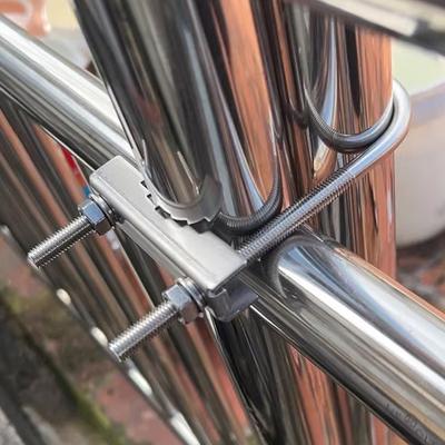 M6 Parafusos em U Ferragens de Montagem Braçadeira Anti-Ferrugem de Alta Resistência Mastro a Mastro Bloco em V Kit de Suporte de Montagem Para Antena Externa de Casa