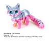 3D Printed Cat Figurine Movable Joints Cat Figure Articulated Animal Model Toy Home Office Bookshelf Desktop Decoration Ornament