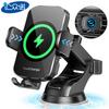 Universal Car Phone Holder With 15W Fast Wireless Charging Dashboard Vent Mount Auto-Sensing Clamp ABSMetal Slim Design