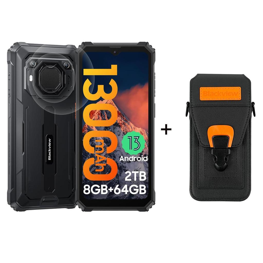 Blackview BV6200 Rugged Phone 8GB 64GB 13000mAh Andriod13 Octa Core  Mobile Phone 6.56'' Waterproof Smartphone