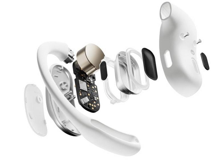 Shokz openfit air wireless headphones white