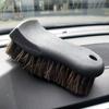 CAEEKER Soft Horse Hair Leather Cleaning Brush Real Horse Hair Detail Brush Car Interior