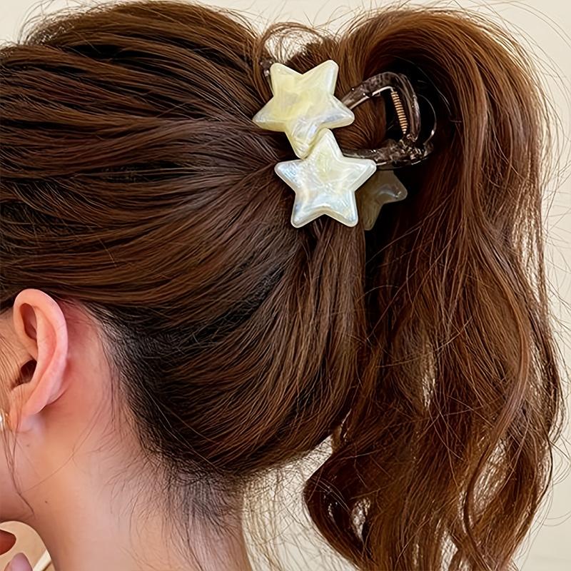 1PC Headwear Sweet Jewelry Playful Star Shape Cute Accessories Fashion Candy Colors Gift Hairpin Hair Ties Multi-Color