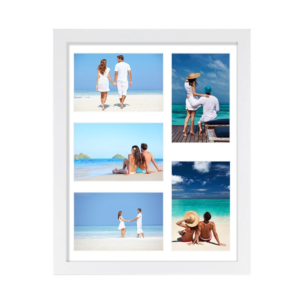 Rectangle 5-Grid Photo Frame Handmade Collage Frame Decorative Frame  Multi-Photo Display