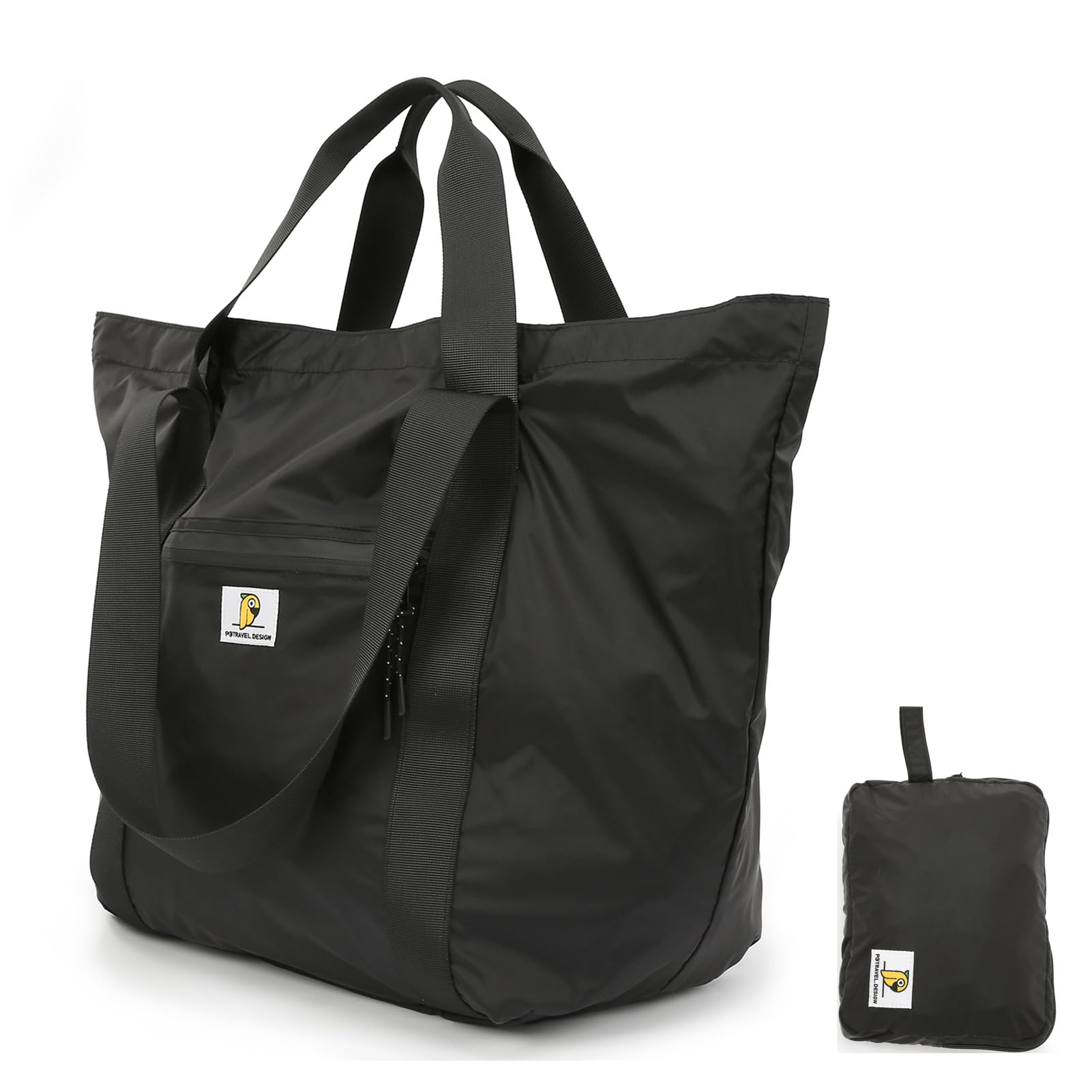 

Azarxis Boston Bag for Tote Large Capacity Travel Shoulder School Business Fits Suitcase Black Carry-on Bag, Foldable, Water-Repellent, 3-Way Women,