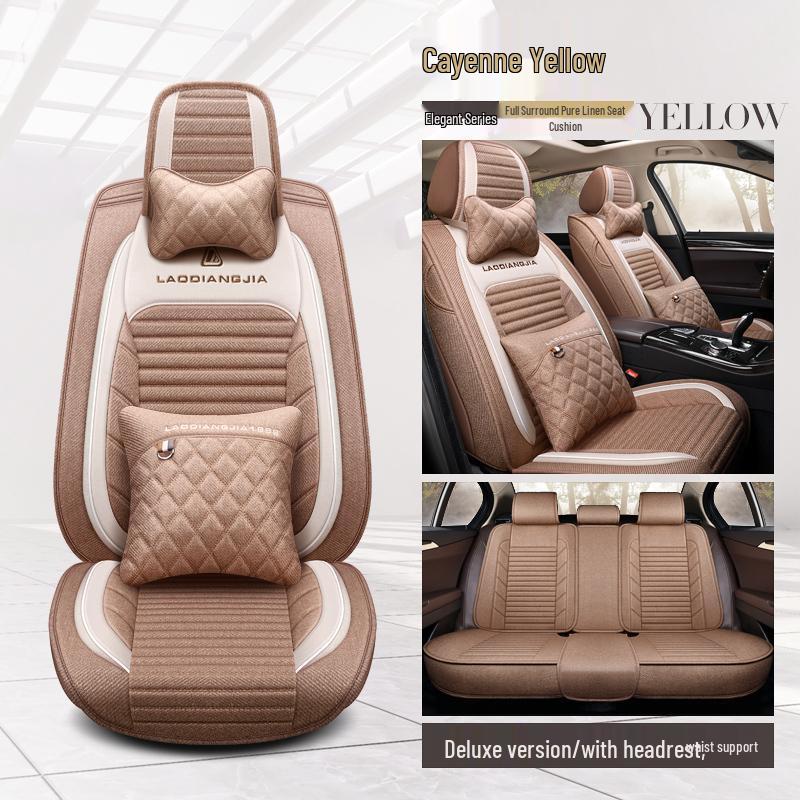 Southeast DX5 Luxury Universal Car Seat Cover - Full Surround, Four Seasons Linen Cushion (2021)