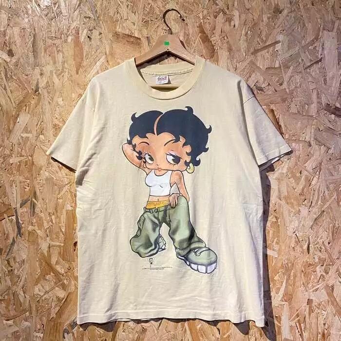 Betty Boop Tričko s krátkým rukávem Bavlněné tričko Unisex S-5XL Pro muže Ženy Unisex Tričko