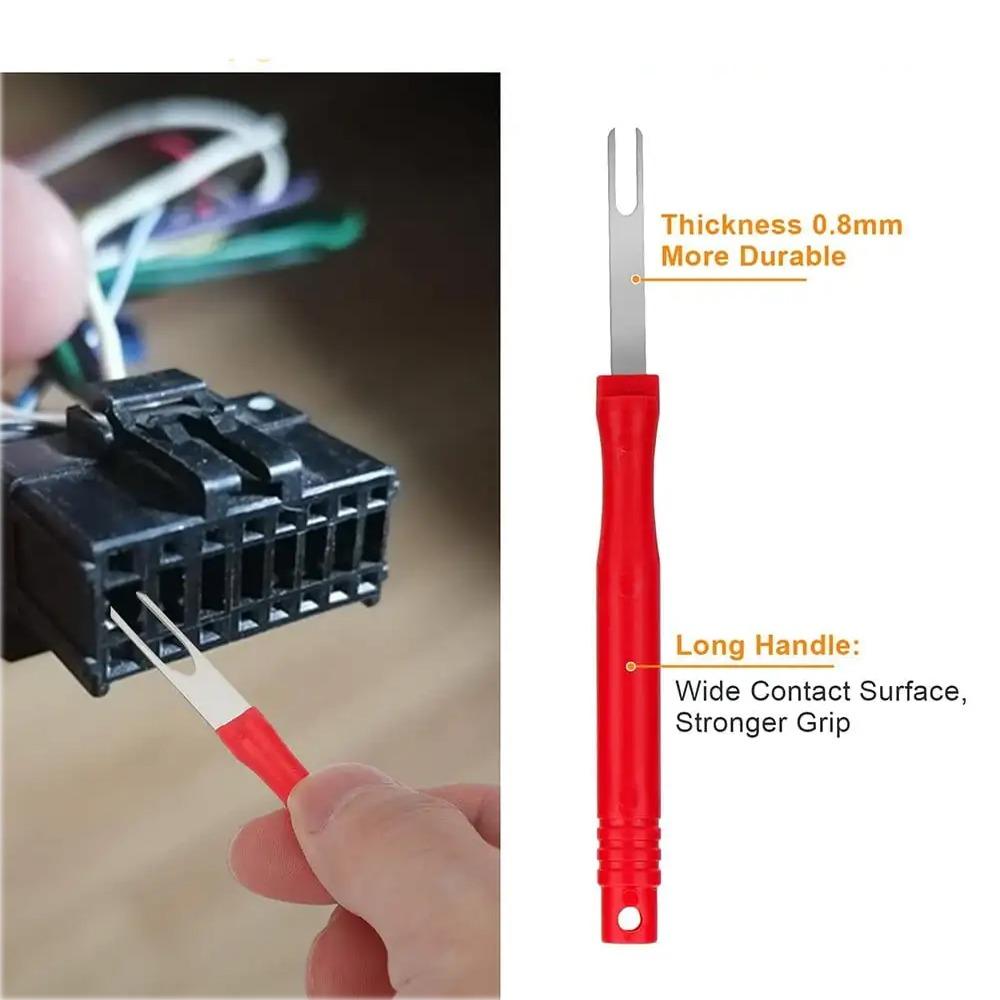 21Pcs Car Terminal Removal Kit Reusable Electrical Wire Plug Connector Pin Release Tool Stainless Steel Pin Extractor Tools