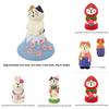 Floral Festival Resin Decor With Cute Animal Figures For Scrapbook Crafts