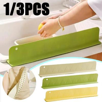 1/2PC Silicone Sink Splash Prevention With Suction Cup Non Slip Water Dam For Kithchen Washing Dishes Anti-splash Stopper
