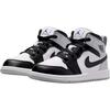 Air Jordan 1 Mid PS Barons Kids Sneakers White Light-Smoke-Grey Black DQ8424-101