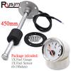 52MM Fuel Gauge with Fuel Level Sensor 150MM 175MM 225MM 275MM 500MM 0-190Ohm Sender Unit Oil Tank Level Indicator Red Backlight