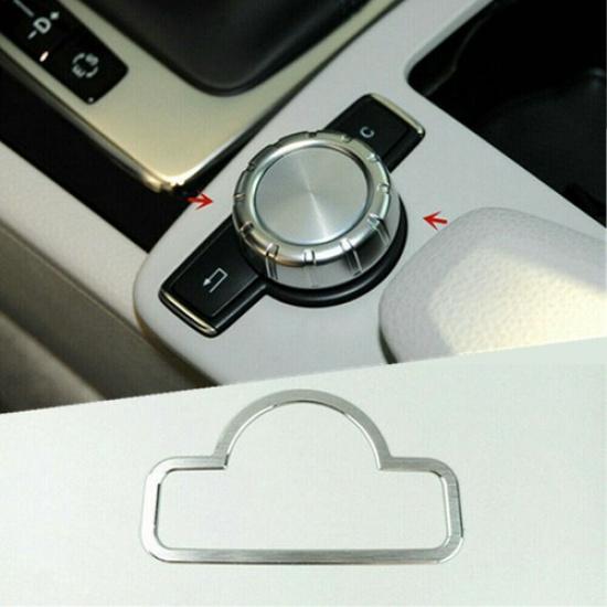 Console Multimedia Knob Frame Trim For Mercedes Benz C E Class W204 W212 GLK