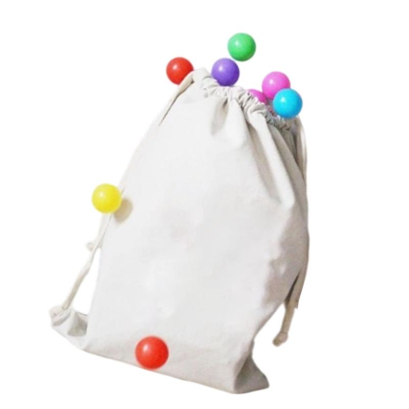 Portable Kids Room Cloth Organizers Bag Sturdy Canvas Materials Toy Storage Solution