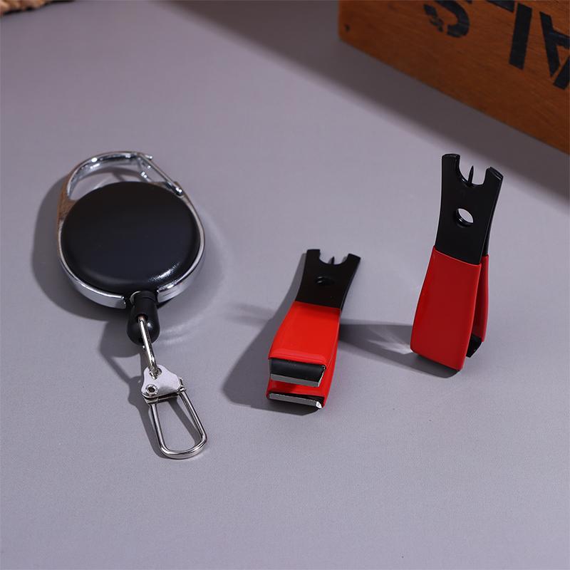 Fishing Rock Line Cutter Portable Saltwater Fshing Nippers Multifunction Scissors with Hoist Buckle Slip Line Fishing Tool
