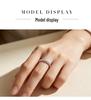 S925 Sterling Silver Moissanite Band Ring for Women - European American Style
