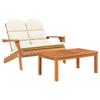 Vidaxl 2-Cz. Adirondack Garden Lounge Set, Acacia Wood