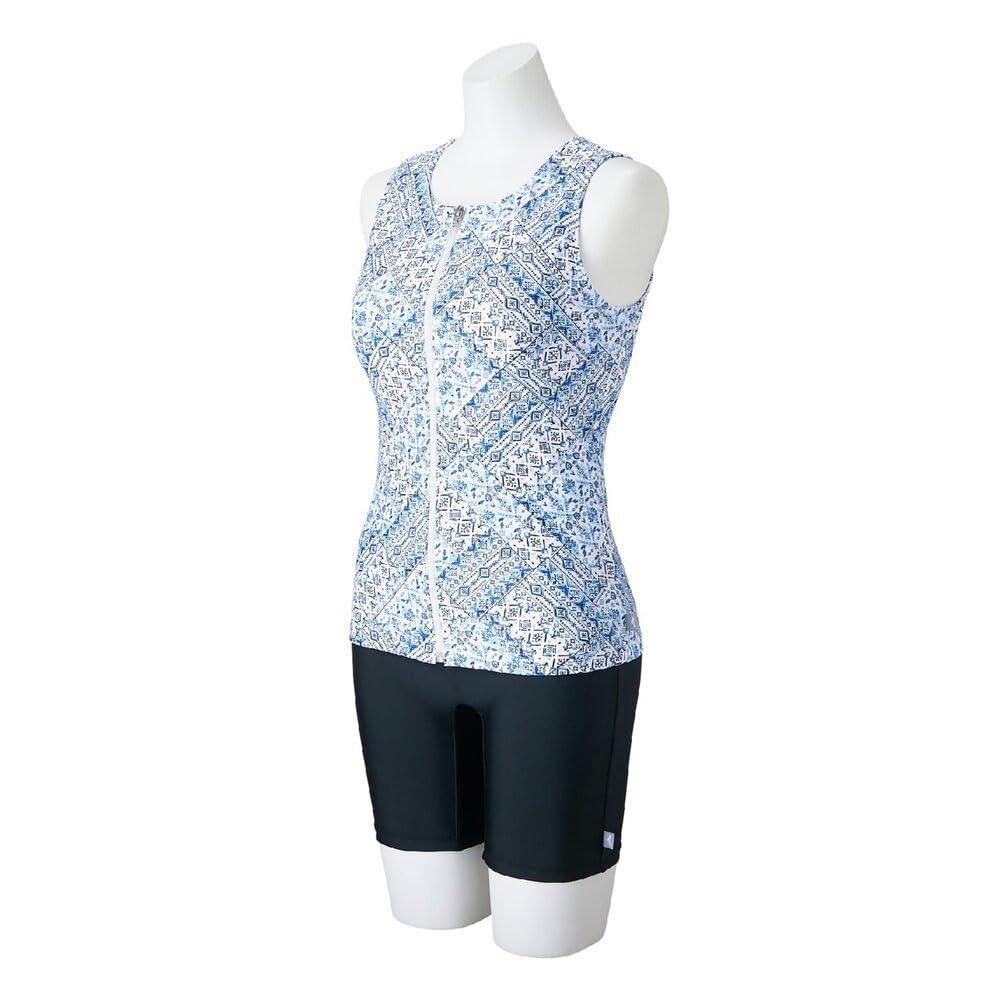 Mizuno Bílé fitness dámské plavky velikosti 2XL,