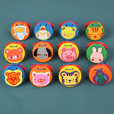 Wooden Animal Clapper: Educational Percussion Toy for Babies & Children