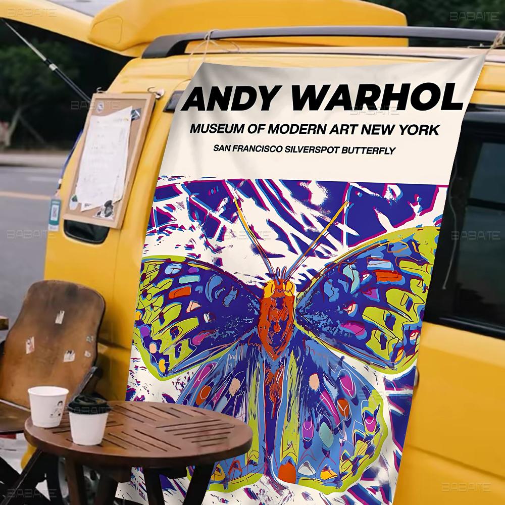 

Andy Warhol Art High End Quality Banner Printing Artistic Atmosphere Style Camping Flag 74x94cm(29x37in)