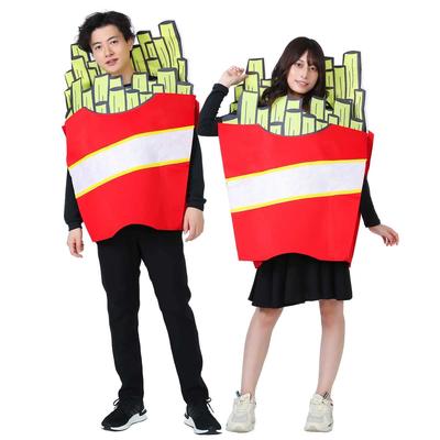 [monoii] Funny Cosplay Potato Kigurumi Costume, Perfect for Halloween, Year-End Parties, and More! French Fries Costume (e0119)