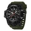 SANDA Top Luxury Watches Men Military Army Mens Watch Waterproof Sport Wristwatch Dual Display Watch Male Relogio Masculino