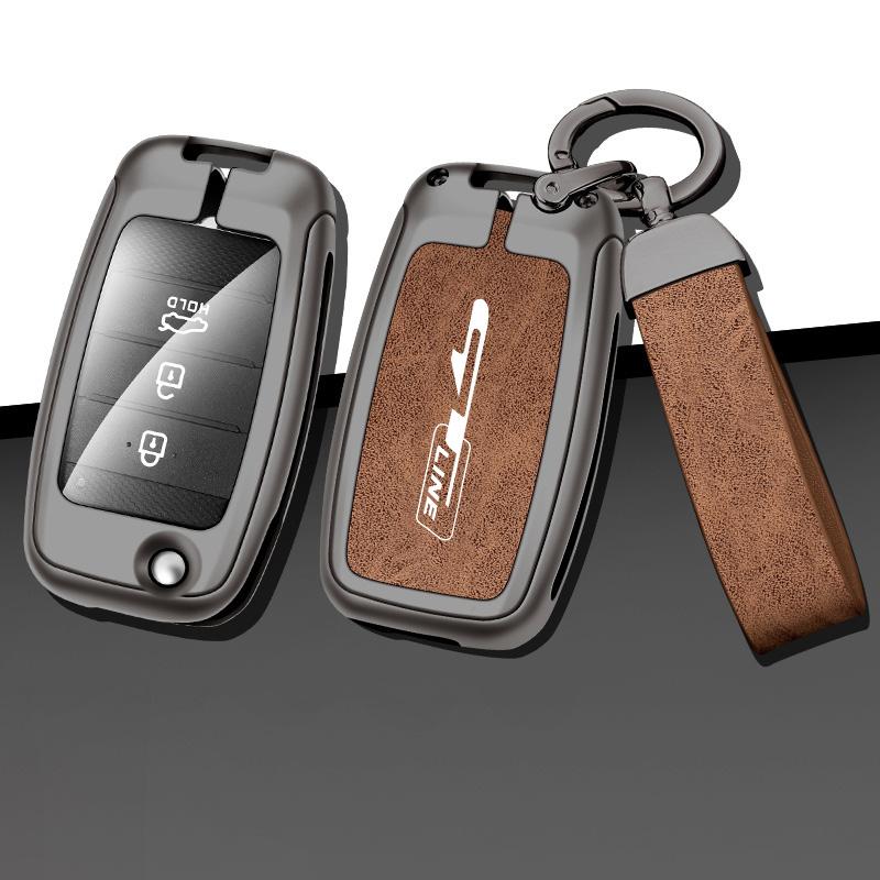 AHU1 1Pc Car Smart Key Case Cover For Kia GTLine Rio 3 K2 Ceed Cerato K3 Sportage 4 Picanto K5 Sorento Optima Forte Stinger 2017 2018