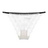 Ladies Summer New Taste Lace Adjustable Thin Belt Transparent Hollow Low-waist-triangle Briefs