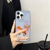 Hamtaro Cute Hamster Kawaii Lovely Corrugated Pattern Case For IPhone 16E SE4 12 17 16 15 14 13 11 Pro Max Stripe Cover