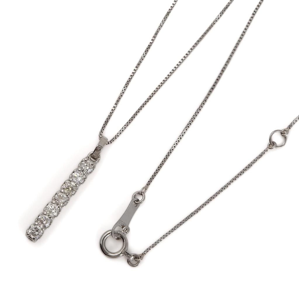 Lara Christie Diamond Necklace, Pt900 Platinum Line, 0.3ct Diamond, Lpi51-0019-pt