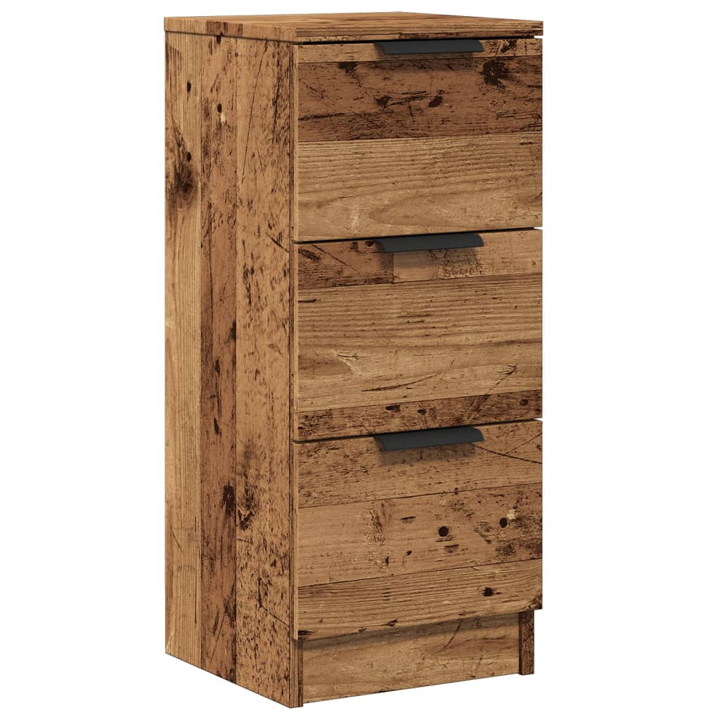 Sideboard Rustic Wood Look 30 x 30 x 70 cm Engineered Wood