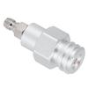 8mm Stecker Schnellkupplung auf Außengewinde TR21-4 CO2 Zylinder Tank Adapter Anschluss für Soda Club(Silber )