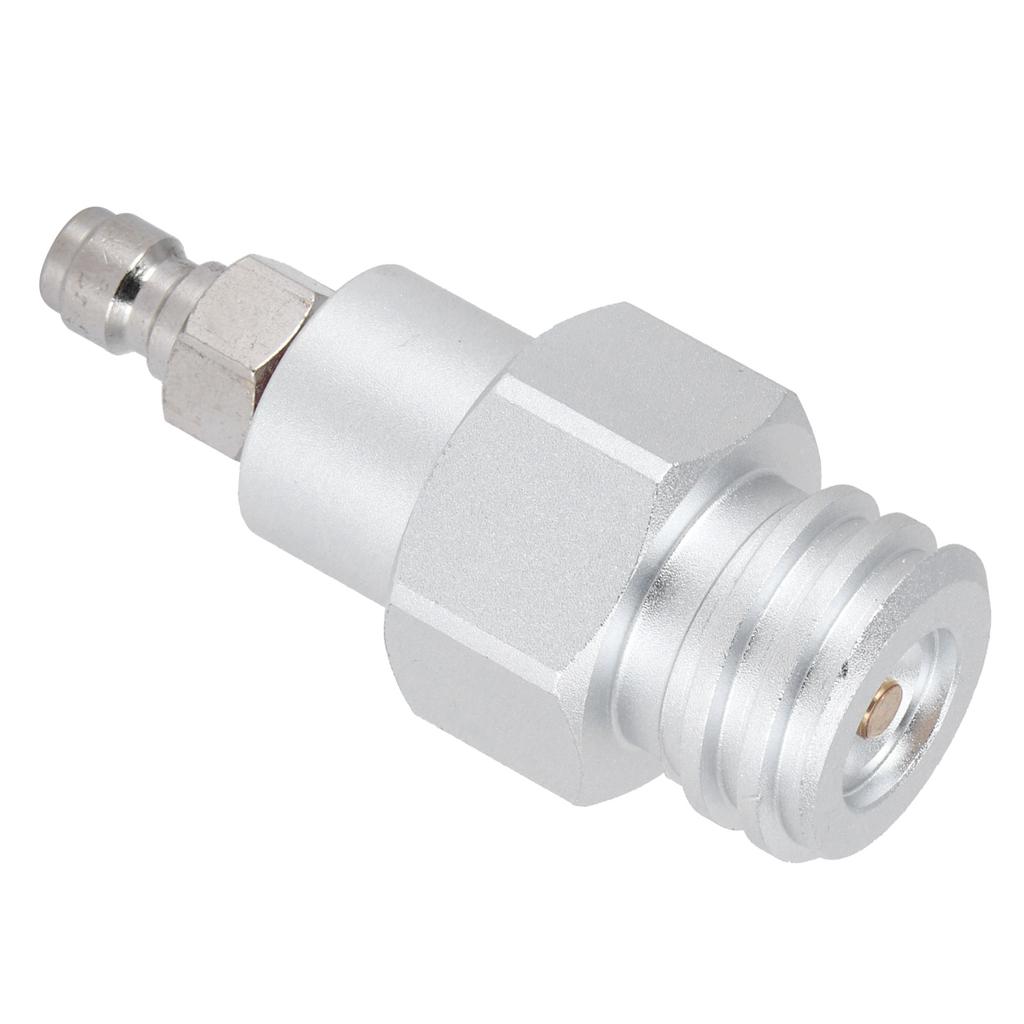 8mm Stecker Schnellkupplung auf Außengewinde TR21-4 CO2 Zylinder Tank Adapter Anschluss für Soda Club(Silber )