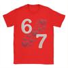 Unisexs Crochet 67  Valentine T Shirt  100 Cotton Clothing Vintage Short Sleeve Crewneck Tees Graphic TShirt