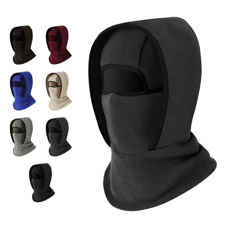 Winter Warm Headgear, Hat-Neck-Mask Integrated Outdoor Windproof Face Cover for Cycling & Ski Sports