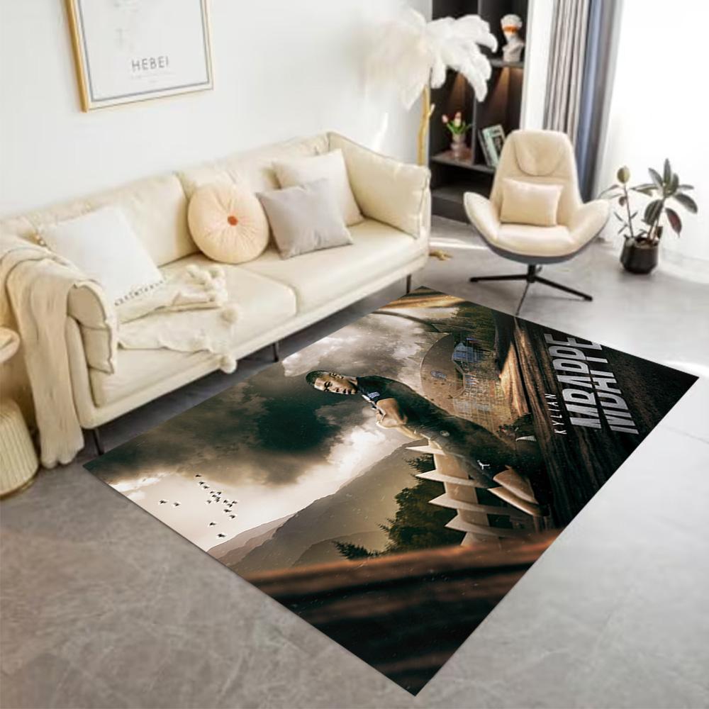 Soccer Player Action Floor Rug Office Rug Perfect for Foyer Entryway Study Room Dormitory Antislip Carpet Office Home Decor Gift for Festivals