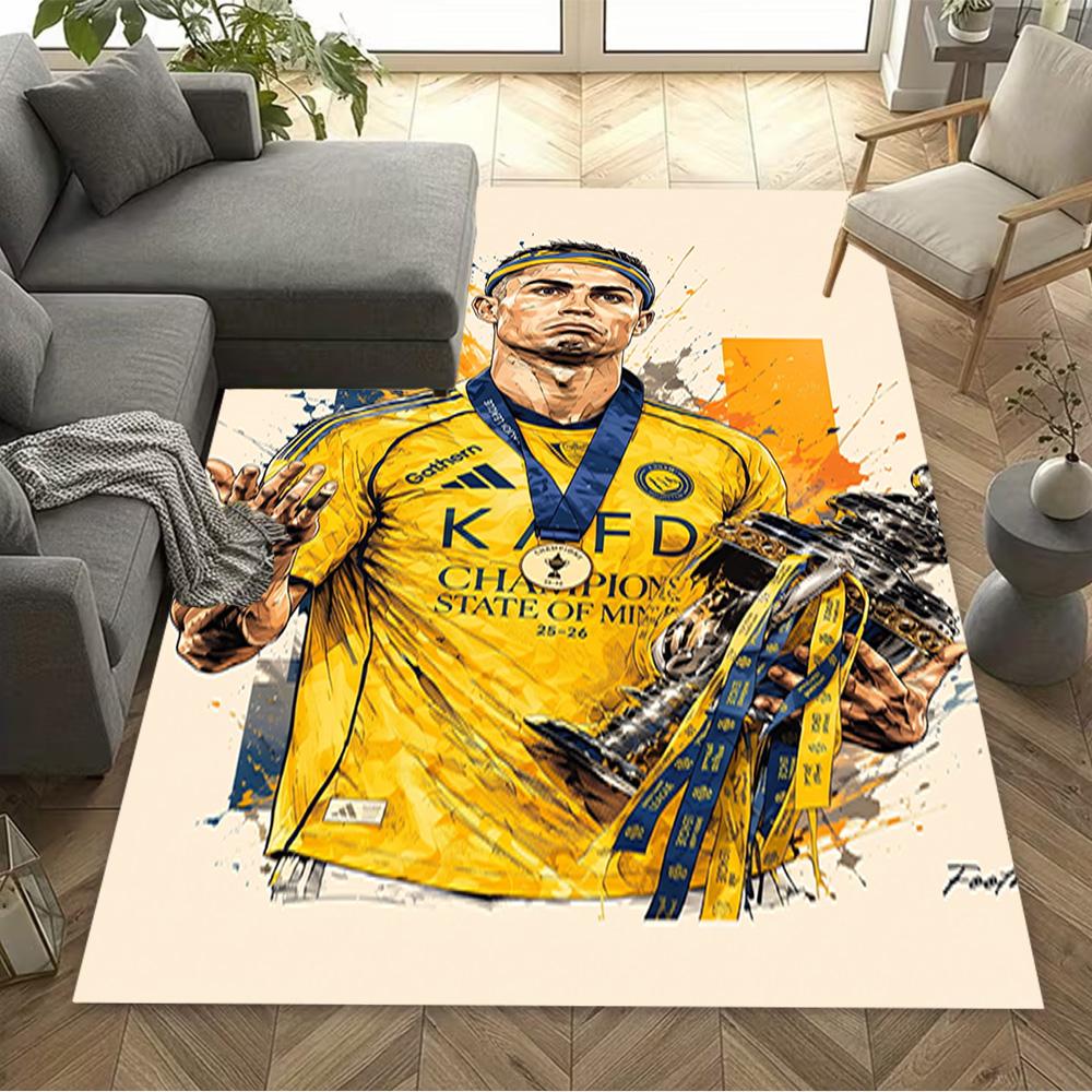 Champion's Glory Celebration Area Rug Design for Hallway Dormitory Study room Dining Room Anti-slip Rug Decorate Offices