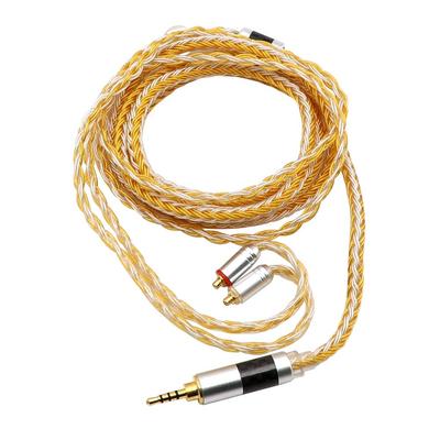 Tripowin Zonie 16 Core Silver Plated Cable SPCHIFI Earphone Upgrade Cable & (2.5mm-MMCX, Gold)