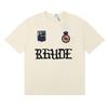 RHUDE Sunset Graphic T-Shirt Men Women Loose Fit Short Sleeve Tee Casual Streetwear