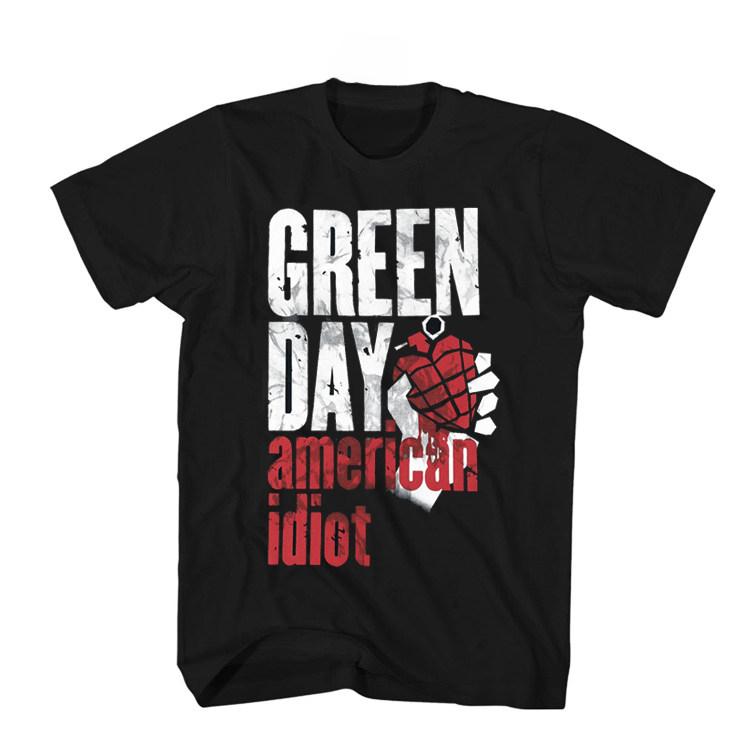 ZX Green Day Band Rock Casual TShirt Mens and Womens Luxury Band Brand Top
