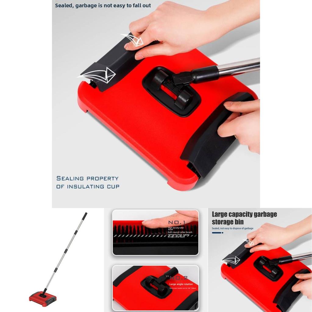 Housekeeping Broom Set With Pp Pet Bristles For Daily Home Cleaning Tasks