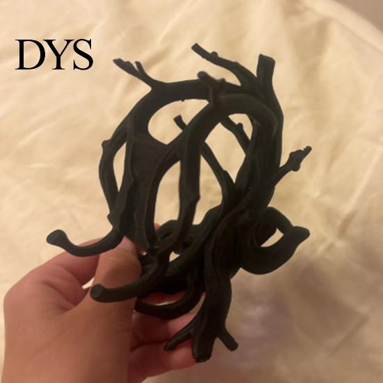 Gadgets para Escritorio de Oficina Modernos Soporte para Teléfono Rama de Árbol Impreso en 3D, Soporte Artístico de Madera Retorcida para Escritorio para Teléfono Móvil, Decoración Orgánica Rústica