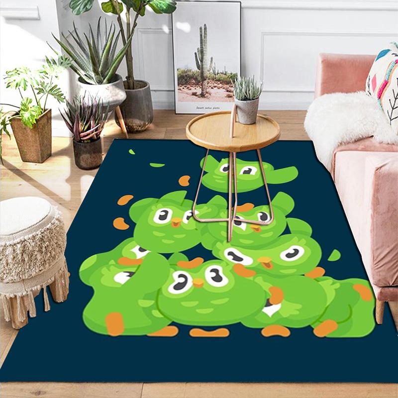 Doolingo-inspired Rug Floor Mat for Living Room or Bedroom Soft and Comfortable Carpet a Gift for Birthday and Holiday.