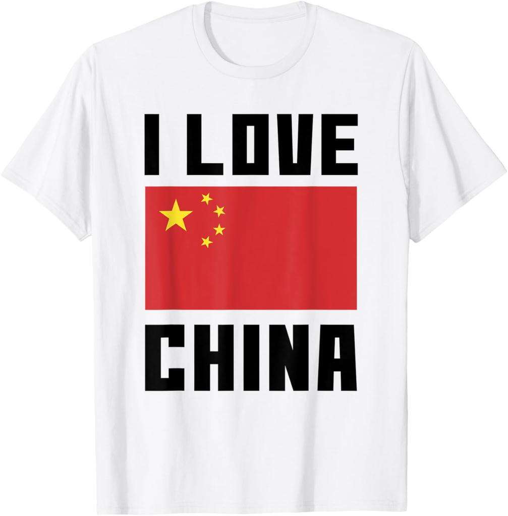 I Love China I Heart China Family Travel  Flag TShirt China Travel Clothes Tops Shirts for Women Graphic T Shirts