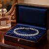 Women Bracelet Bracelet Sparkling Cubic Zirconia Inlaid with Alloy Plating