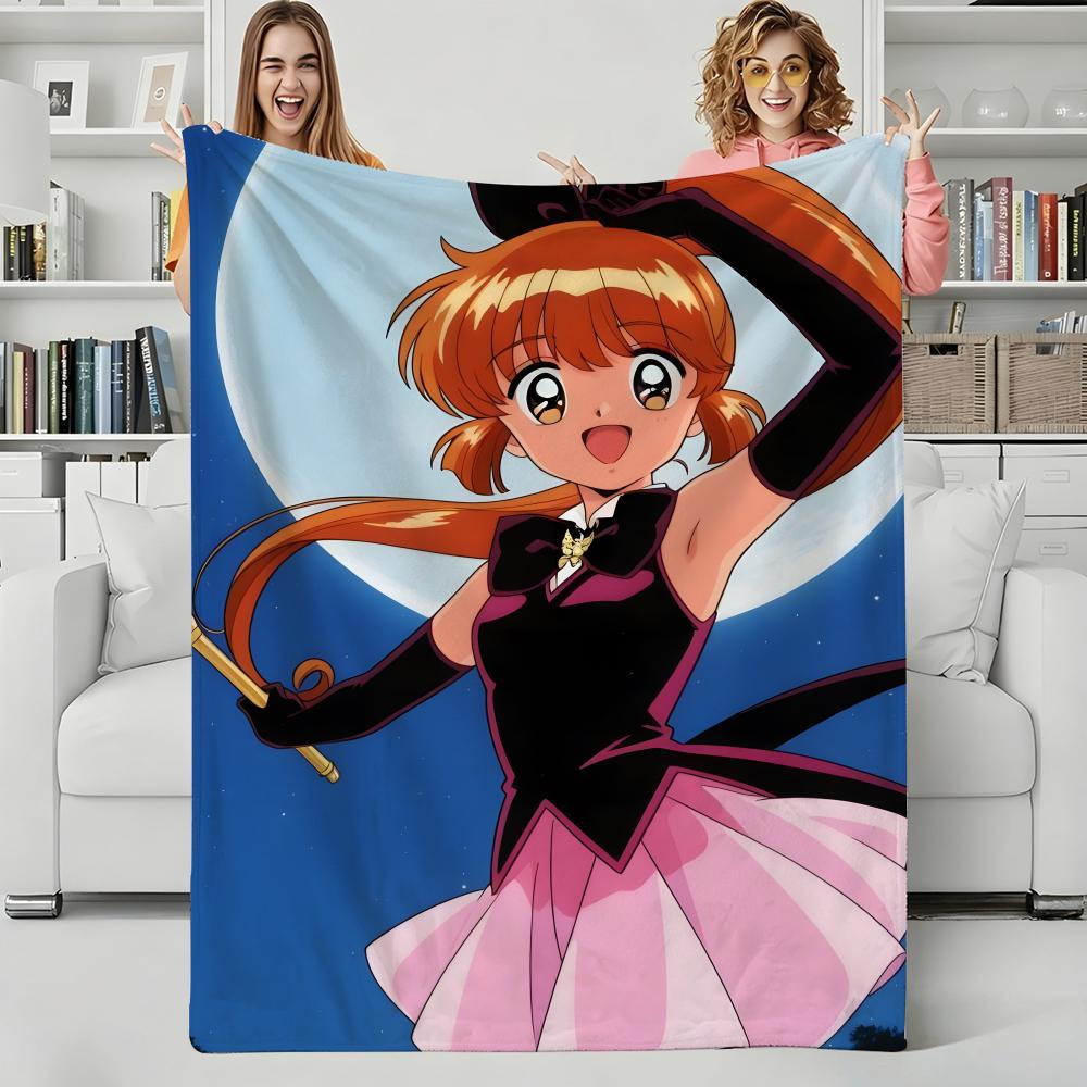Anime S-Saint Tail Throw Flannel Blanket Perfect for Sofa Office Bed Travel Sleep Read Relax Camping four season use