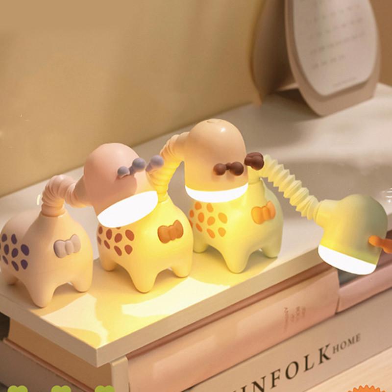 Tragbares wiederaufladbares Mini-Nachtlicht im Giraffen-Design für Kinder