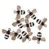 40Pcs 21x18mm Honeybee Charms  Pendants Necklace Rhinestone  Jewelry Making