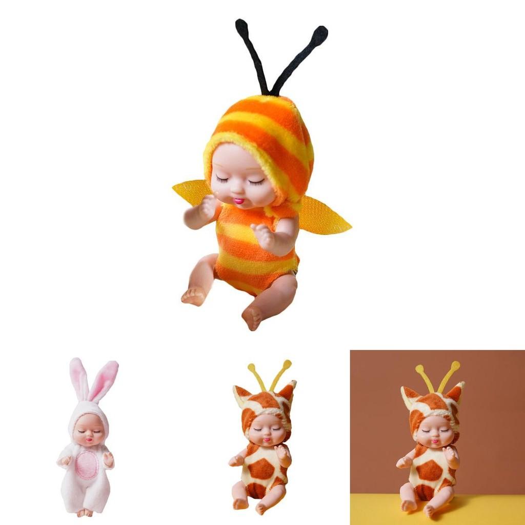 Crafted Lifelike Sleeping Newborn Baby Doll With Rotatable Limbs**